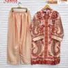 Aasha Designer Modal Satin Print Readymade Co-ord Set