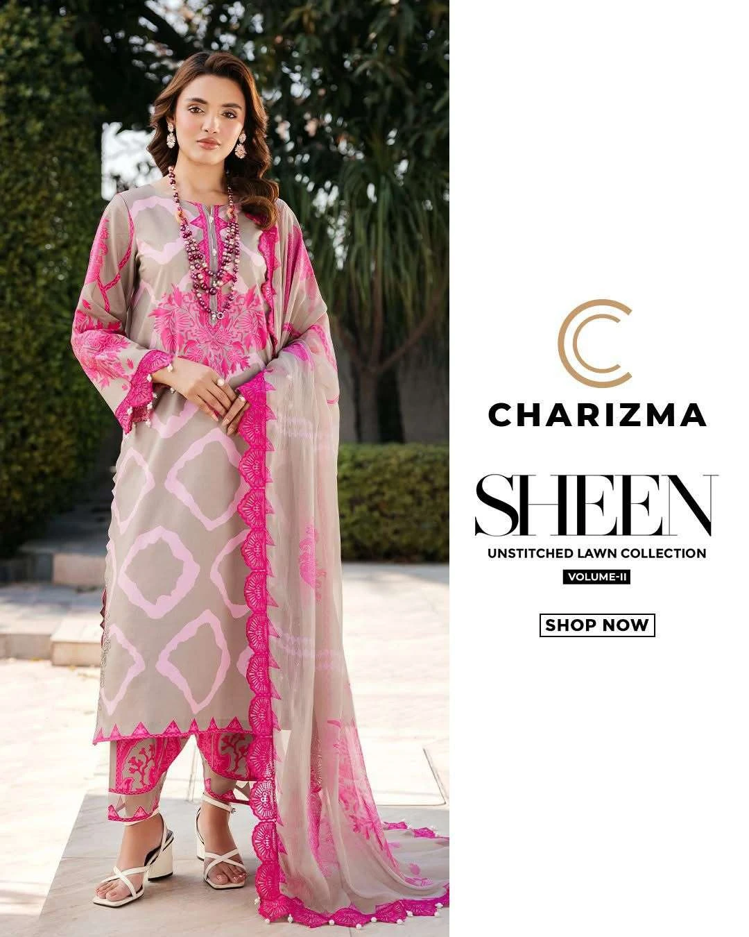 Charizma Sheen Unstitched Lawn Collection Vol 2