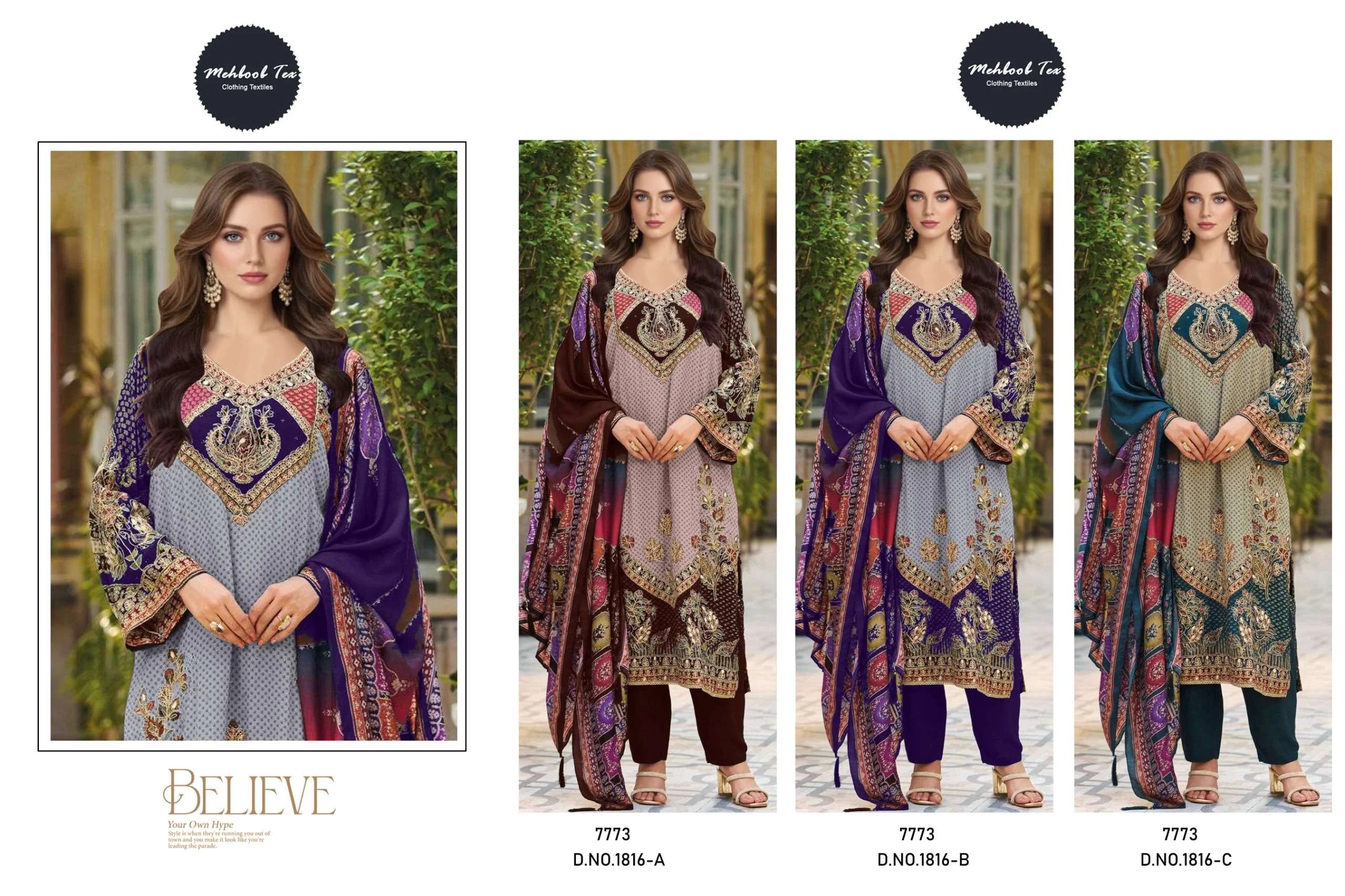 Mehboob Tex Design No – 1816 Abc