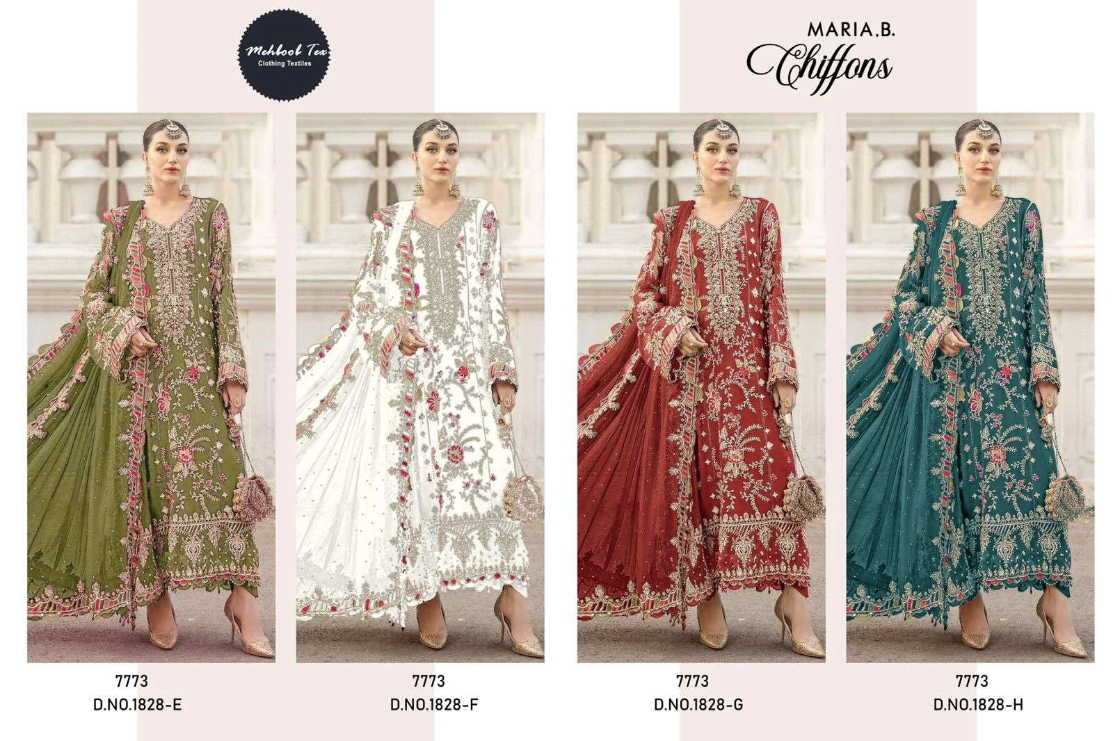 Mehboob Tex Design No – 1828 Efgh