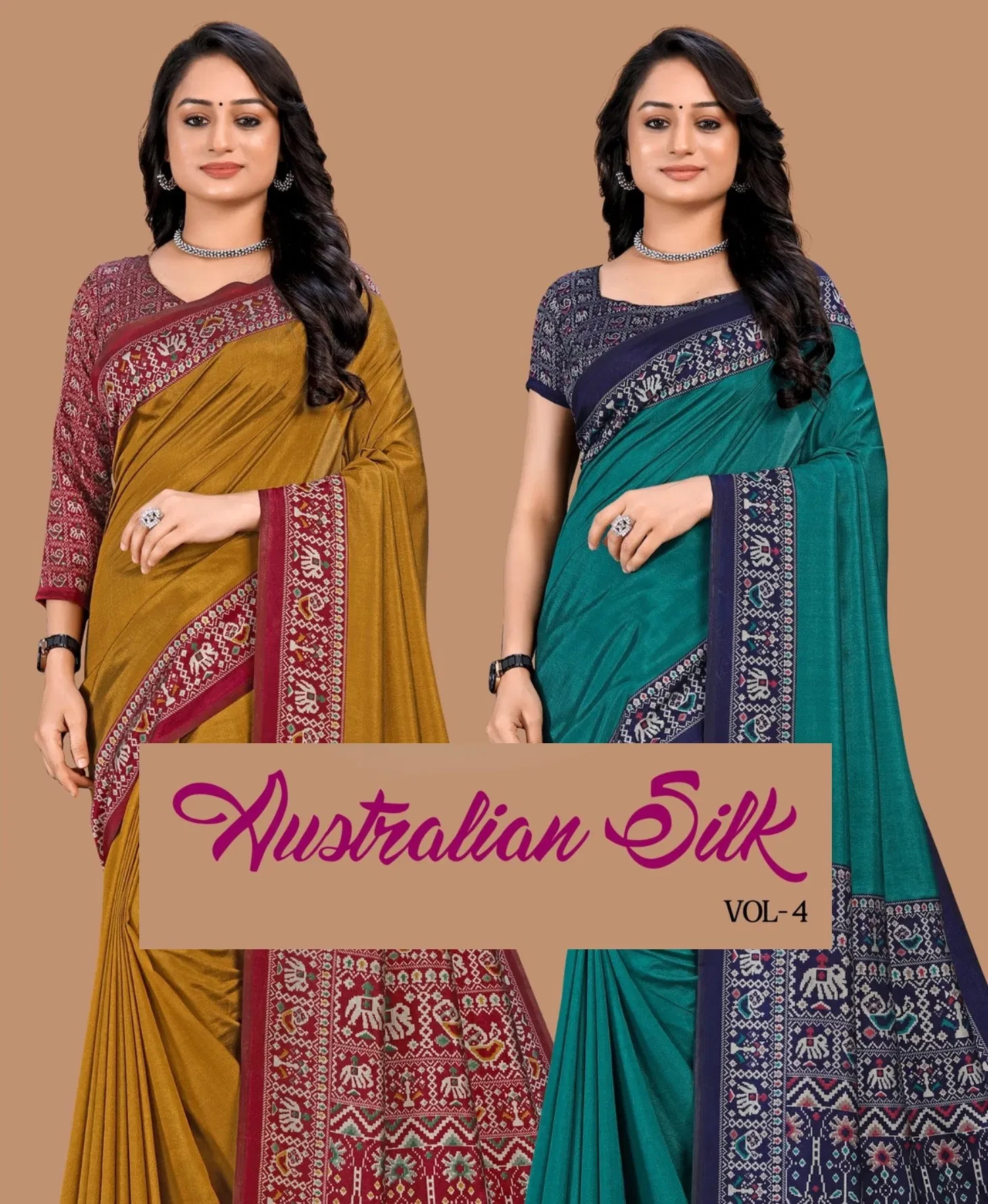 Australian Silk Vol 4 Uniform Silk Saree Collection