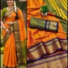 Aab Khan Football Kanchivaram Silk with Zari Pattern Saree Collection