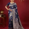 Ast Aadya Silk Vol 1 Silk Blend with Tassels Work Festive Wear Saree Collection
