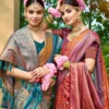 Bunawat Kantha Silk Sangam Prints Soft Silk Woven Worked Festive Saree Collection