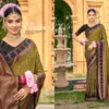 Bunawat Lazrre Silk Sangam Prints Soft Silk Woven Work Traditional Saree Collection