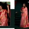 Gobuni Seerat Tissue Paithani with Lotus Zari Border Saree Collection