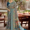 Kashvi Dastoor Vol 6 Viscose Bright Moss Foil Casual Wear Saree Collection