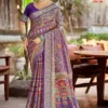 Kashvi Dastoor Vol 6 Viscose Bright Moss Foil Casual Wear Saree Collection