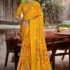 Kashvi Dastoor Vol 6 Viscose Bright Moss Foil Casual Wear Saree Collection