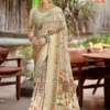 Kashvi Dastoor Vol 6 Viscose Bright Moss Foil Casual Wear Saree Collection