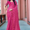 Kashvi Saraswati Dull Moss Brasso with Work Saree Collection