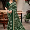 Kashvi Shabnam Vol 21 Dull Moss Foil Printed Fancy Saree Collection