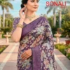 Kashvi Sonali Vol 1 Black Vichitra Casual Wear Saree Collection