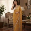 Kc 881 Pixel Crush with Cutdana Worked Party Wear Saree Collection
