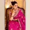 Kimora Rajmahal Banarasi Silk Border Work Festival Wear Saree Collection