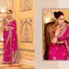 Kimora Rajmahal Banarasi Silk Border Work Festival Wear Saree Collection