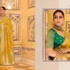 Kimora Rajmahal Banarasi Silk Border Work Festival Wear Saree Collection