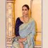 Kimora Rajmahal Banarasi Silk Border Work Festival Wear Saree Collection