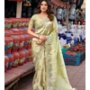 Lt Jimmy Vol 6 Cloud with Fancy Embroidery Work Saree Collection