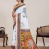 Maahi 216 Linen Printed with Zari Lace Saree Collection