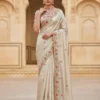 Mahek 218 Jimmy Choo Embroidery Worked Designer Saree Collection