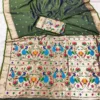 Mb 1180 Paithani Silk Golden Zari Embellished Saree Collection