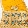 Mb 1180 Paithani Silk Golden Zari Embellished Saree Collection