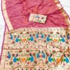 Mb 1180 Paithani Silk Golden Zari Embellished Saree Collection