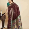 P 205 Silk Woven Work Festival Wear Saree Collection