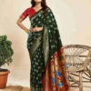 P 207 Silk Woven Work Traditional Wear Saree Collection