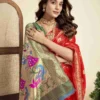 P 207 Silk Woven Work Traditional Wear Saree Collection