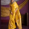 Rajtex Kanthkala Indigo Satin Silk Festival Wear Saree Collection