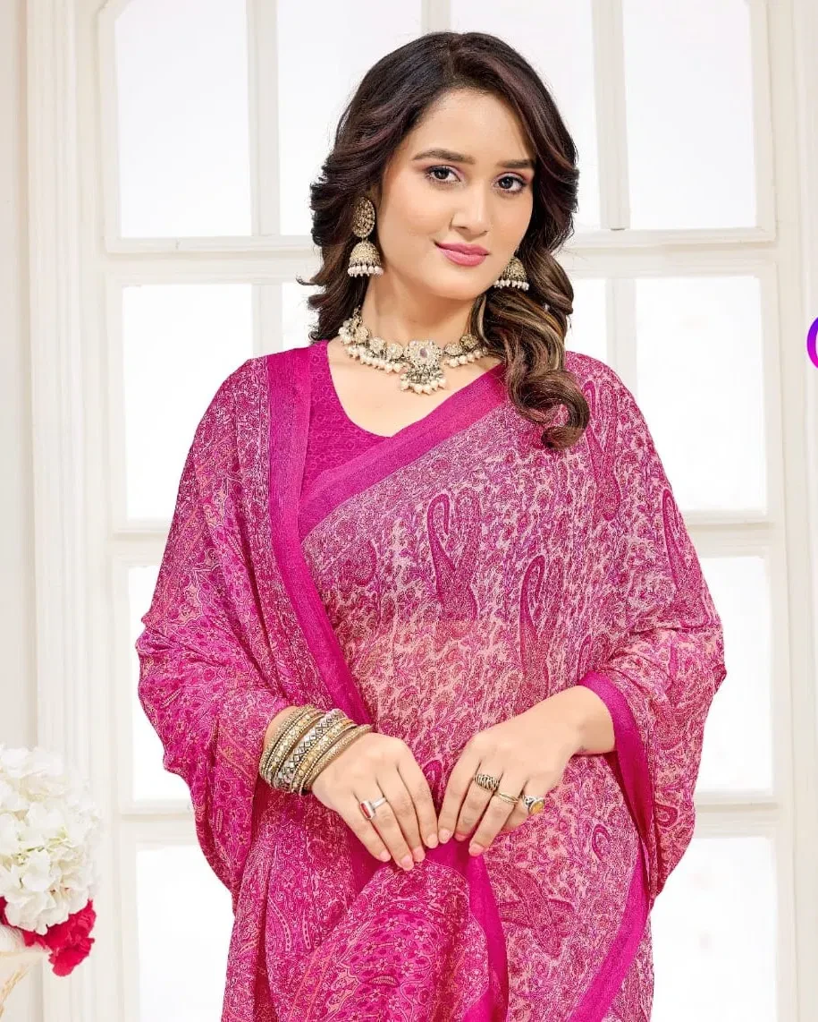 Ruchi Star Chiffon 227 Chiffon Printed Casual Wear Saree Collection