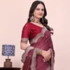 Scalop Dhrruv 1 Rangoli Silk Crush Embroidered Beautiful Saree Collection