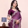 Scalop Dhrruv 1 Rangoli Silk Crush Embroidered Beautiful Saree Collection