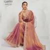 Sethnic Kaaya Verve Chiffon Velvet with Embroidered Saree Collection