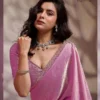 Sethnic Luminah Velvet Satin with Zarkan Border Party Wear Saree Collection