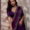 Sethnic Luminah Velvet Satin with Zarkan Border Party Wear Saree Collection