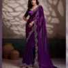 Sethnic Luminah Velvet Satin with Zarkan Border Party Wear Saree Collection