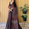 Sf Ajrakh Vol 1 Soft Japan Satin Ajrakh Printed Saree Collection