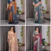 Shc Handloom Vol 1 Linen Floral Printed Saree Collection