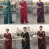 Vt 6092 T Fandy Satin Silk Beautiful Hand Worked Saree Collection