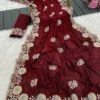 Vt 830 T Vichitra Embroidery Worked Wedding Wear Saree Collection