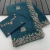 Vt 832 T Georgette Silk with Thread Coding Embroidery Worked Saree Collection