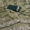 Vt 834 T Soft Vichitra Silk Thread Work Designer Saree Collection