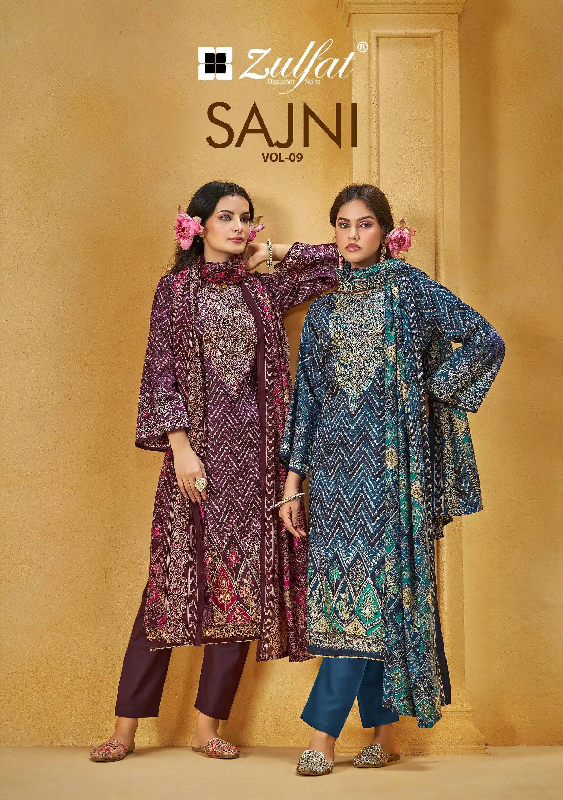 Zulfat Designer Suits S Sajni Vol 9