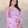 Adhya Cotton Linen Aari Bharat Work with Digital Printed Saree Collection