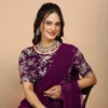 Anisha Gulabo Mg Reniyal Embroidered Fancy Saree Collection