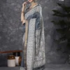 Apple Holland Silk 119 Silk Blend Rust Printed Designer Saree Collection