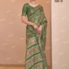 Apple Holland Silk 120 Silk Blend Coffee Brown Printed Fancy Saree Collection